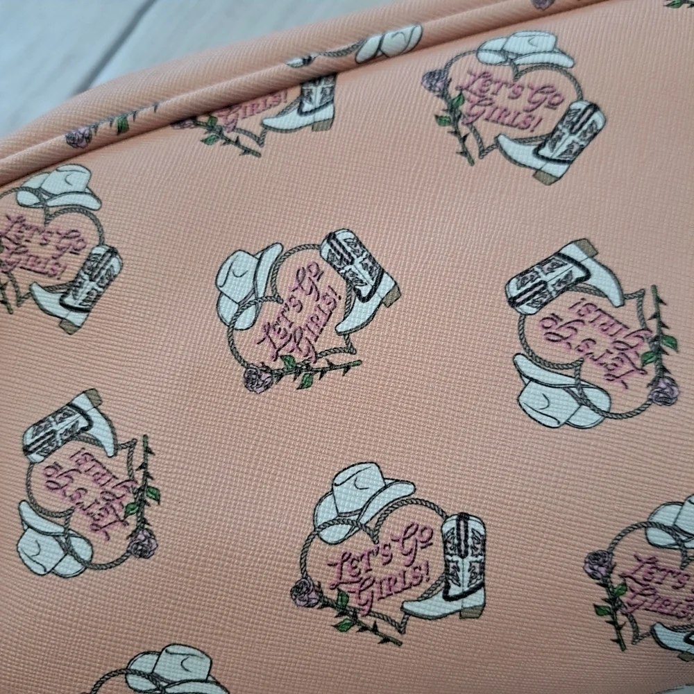 The Vintage Cosmetic Company Lets Go Girls Western Cowgirl Travel Cosmetic Bag